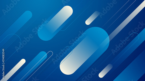 Abstract blue background. Vector abstract graphic design banner pattern presentation background web template.