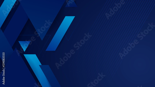 Abstract blue background. Vector abstract graphic design banner pattern presentation background web template.