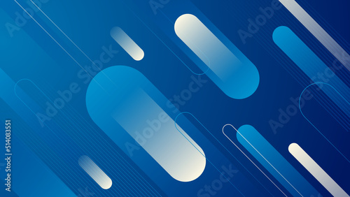 Abstract blue background. Vector abstract graphic design banner pattern presentation background web template.