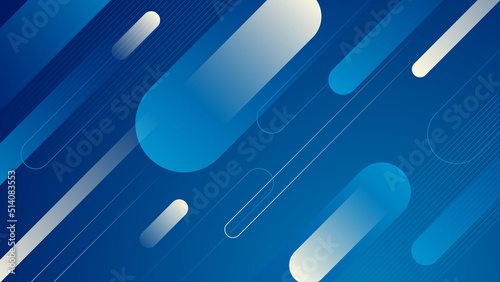 Abstract blue background. Vector abstract graphic design banner pattern presentation background web template.