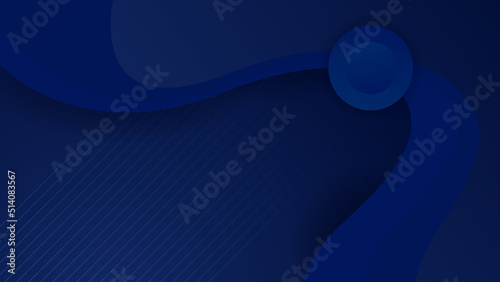 Abstract blue background. Vector abstract graphic design banner pattern presentation background web template.