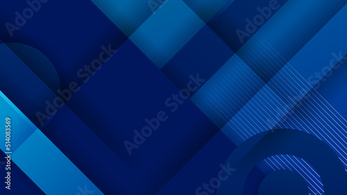 Abstract blue background. Vector abstract graphic design banner pattern presentation background web template.