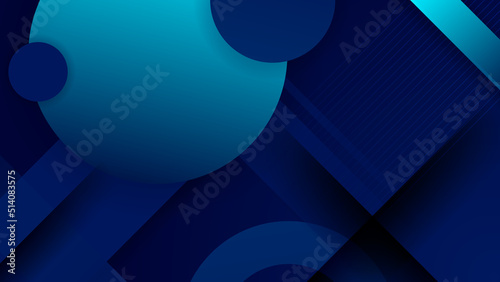 Abstract blue background. Vector abstract graphic design banner pattern presentation background web template.