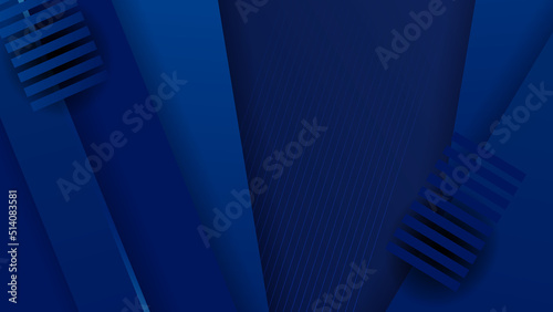 Abstract blue background. Vector abstract graphic design banner pattern presentation background web template.