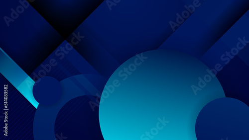 Abstract blue background. Vector abstract graphic design banner pattern presentation background web template.