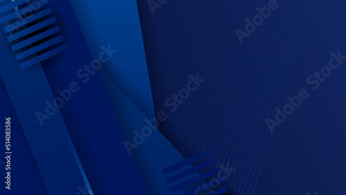 Abstract blue background. Vector abstract graphic design banner pattern presentation background web template.