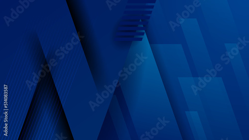 Abstract blue background. Vector abstract graphic design banner pattern presentation background web template.