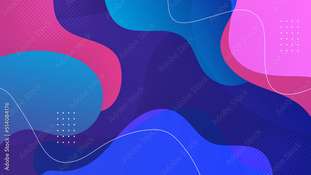 Abstract purple violet and blue technology background. Vector abstract graphic design banner pattern presentation background web template.