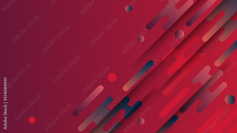 Abstract red background. Vector abstract graphic design banner pattern presentation background web template.