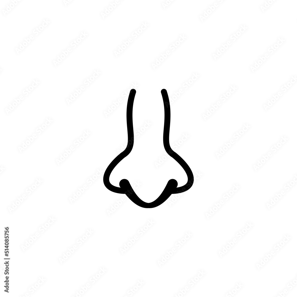 nose icon vector design templates nose icon vector design templates