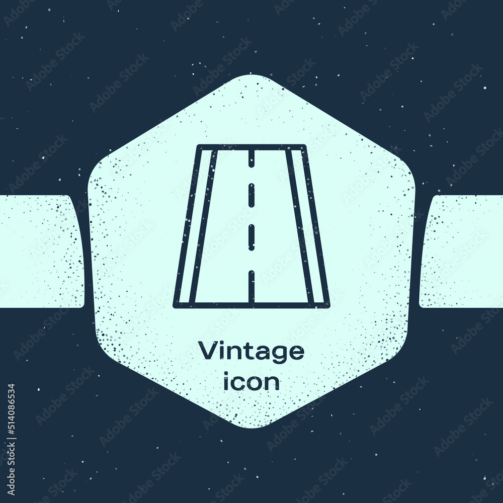 Grunge line Special bicycle ride on the bicycle lane icon isolated on blue background. Monochrome vintage drawing. Vector Grunge line Special bicycle ride on the bicycle lane icon isolated on blue background. Monochrome vintage drawing. Vector