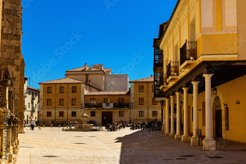 Streets of El Burgo de Osma in afternoon, province of Soria, Spain. © JackF