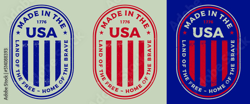 United States 1776 Logo Font Design Oval Up