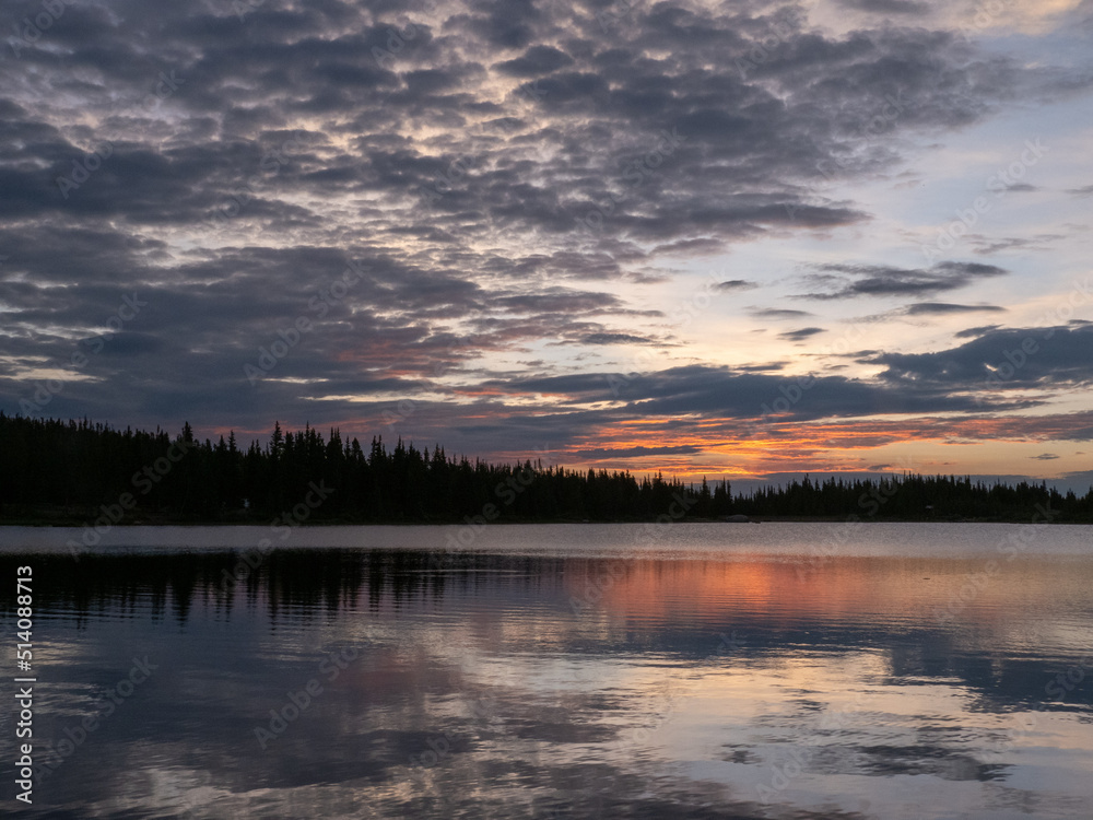 Sunrise over Brainerd Lake