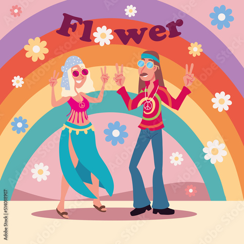 couple hippie culture