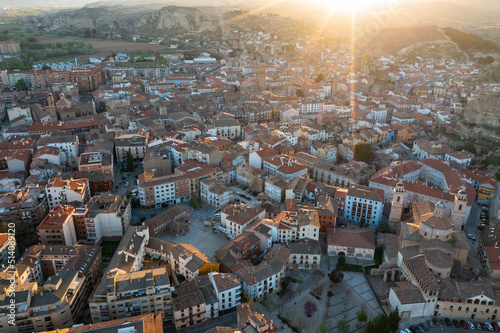 Aerial view on the city Calatayud, Zaragoza, Spain © JackF