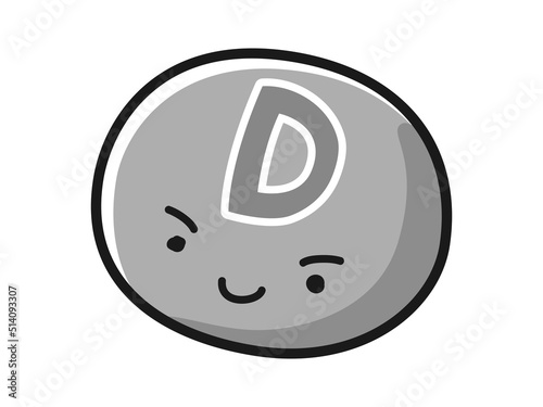 ビタミンDのキャラクターのイラスト