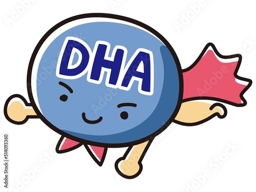 DHAのキャラクターのイラスト