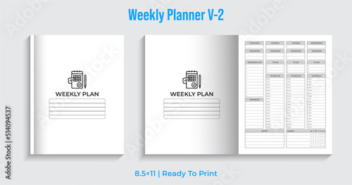 Editable Weekly Planner, 2023 Calendar Agenda Planner 2023 | Weekly Schedule 2023