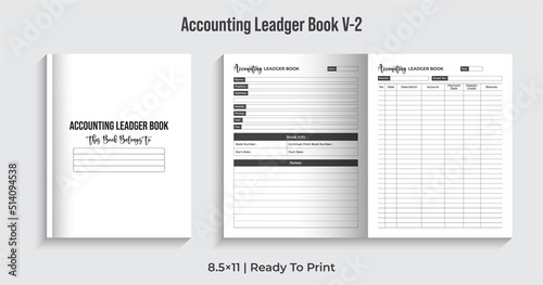 Accounting Ledger Logbook, Accounting Record Book