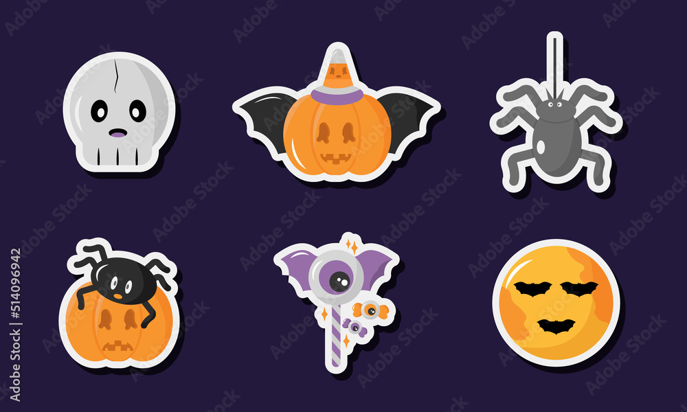 Pumpkin Hunt of Halloween Sticker Set Pumpkin Hunt of Halloween Sticker Set