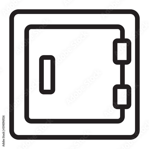 safebox line icon