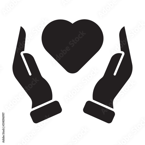 medical insurance glyph icon