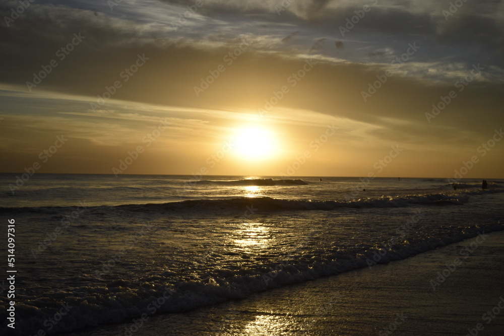 Atardecer en la playa