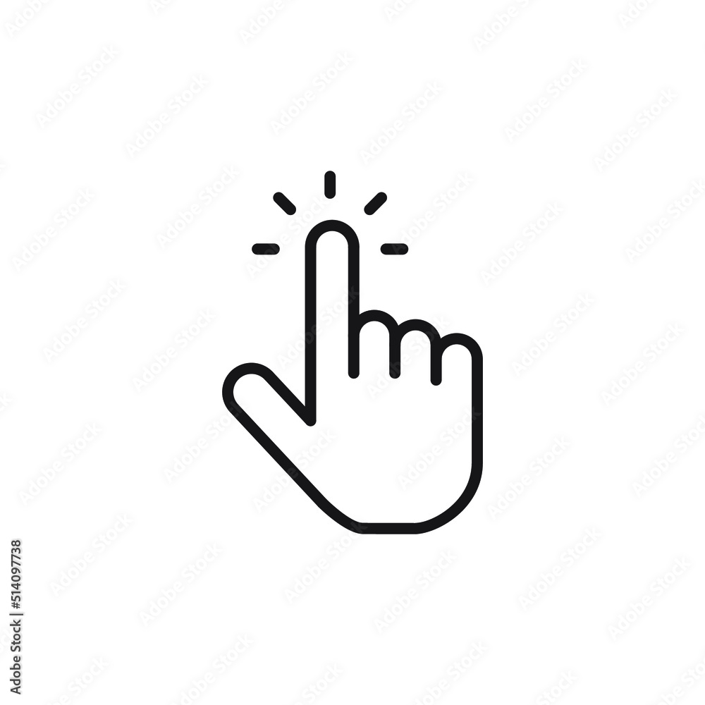 Hand cursor icon. cursor icon vector click hand cursor icon Hand cursor icon. cursor icon vector click hand cursor icon