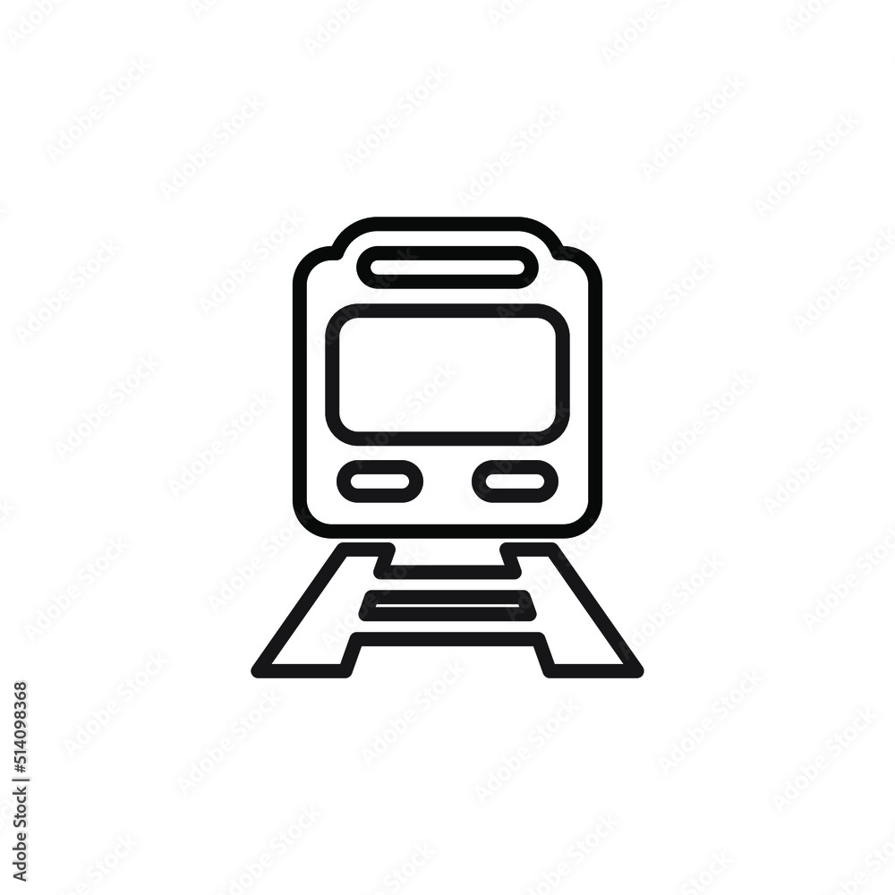 train icon. train illustration. train line icon train icon. train illustration. train line icon