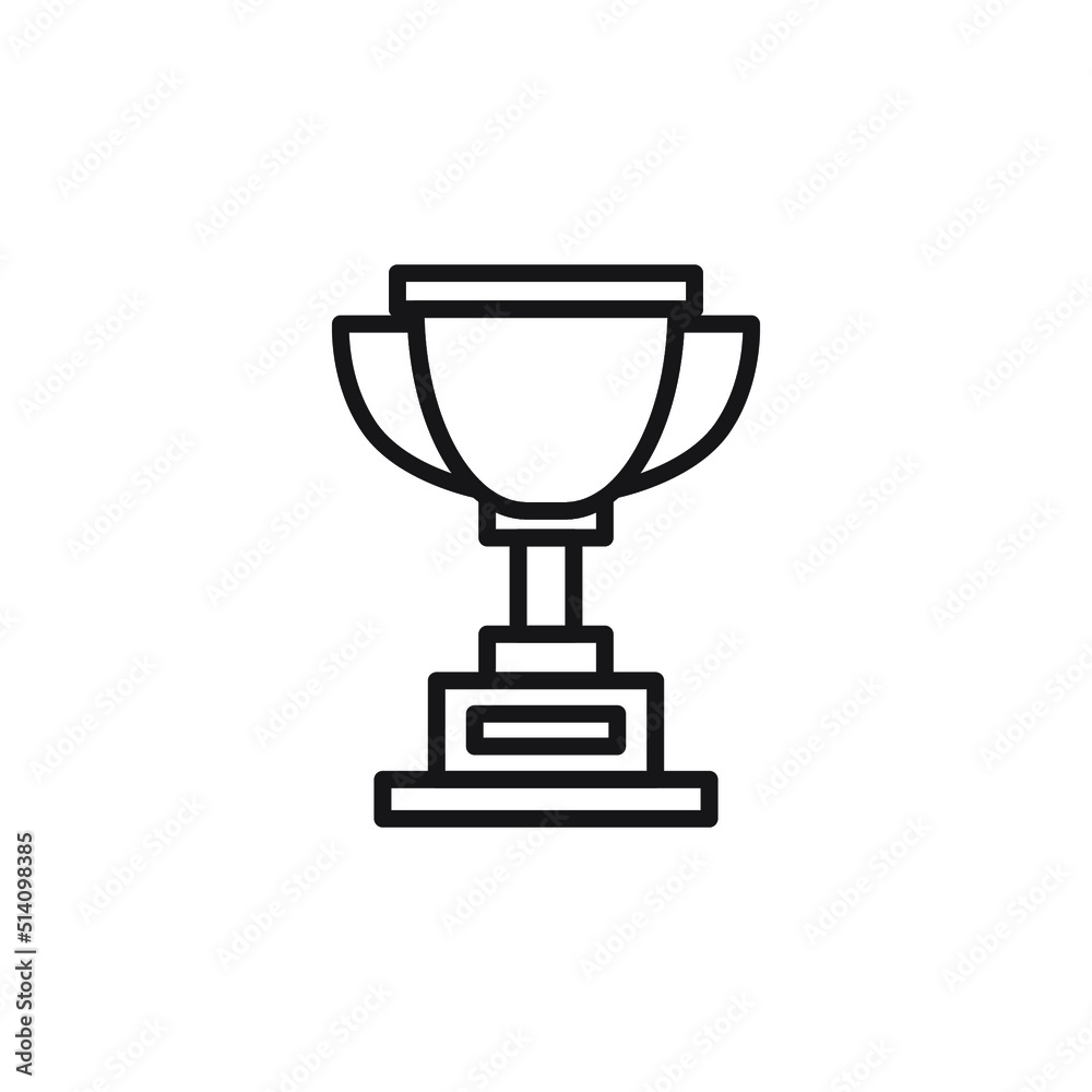 Tropy icon vector design template Tropy icon vector design template