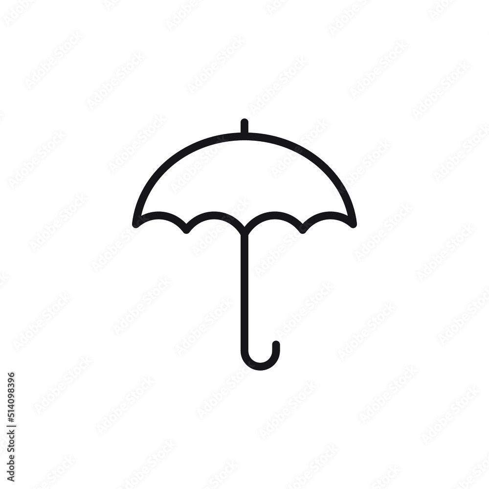 Umbrella isolated on a white background. Vector illustration. Umbrella isolated on a white background. Vector illustration.