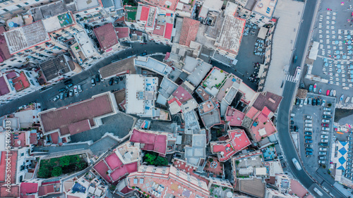 Aerial view of Amalfi Coast  Naples  Italy