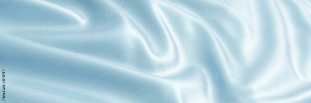 Obraz premium 3D rendered abstract wave background. Blue ripples.