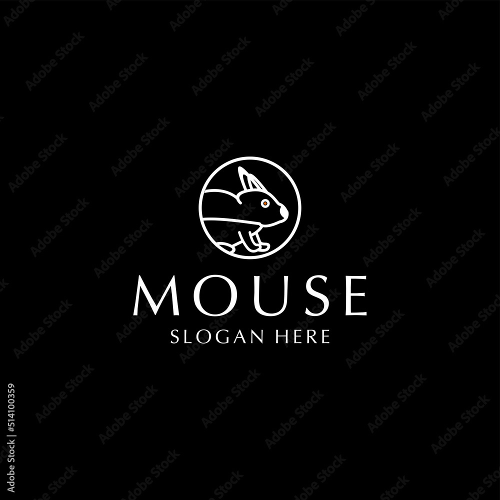 Mouse logo design icon template Mouse logo design icon template
