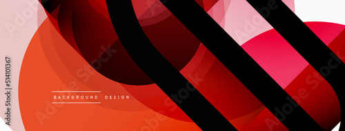 Wallpaper Mural Creative geometric wallpaper. Minimal circle triangle and square line abstract background. Vector illustration for wallpaper banner background or landing page Torontodigital.ca
