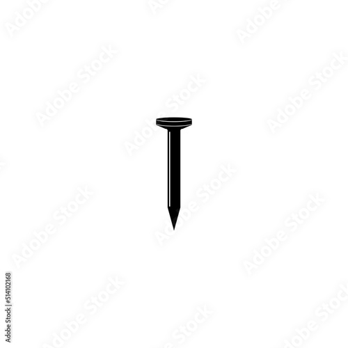 iron nails icon logo vector design