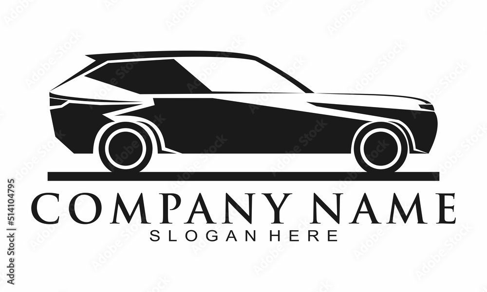 Elegant car illustration vector logo