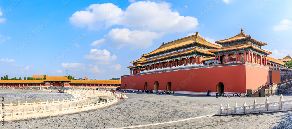 The Forbidden City in Beijing, China. Forbidden City, ancient Chinese royal palace, world famous historical building in Beijing, China. The Forbidden City in Beijing, China. Forbidden City, ancient Chinese royal palace, world famous historical building in Beijing, China.