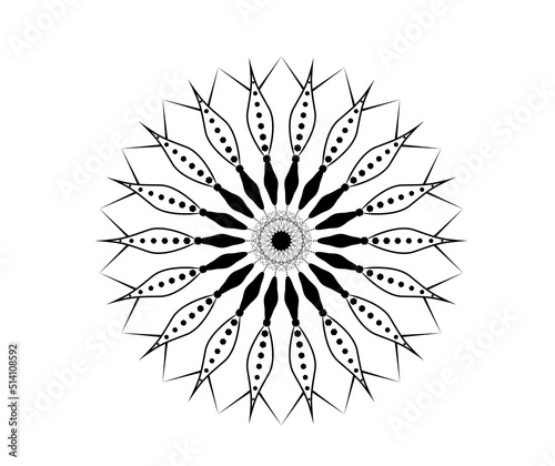 Vector illustration eps, black and white lines of beautiful flowers. Distinctive, elegant. White background. Isolated.