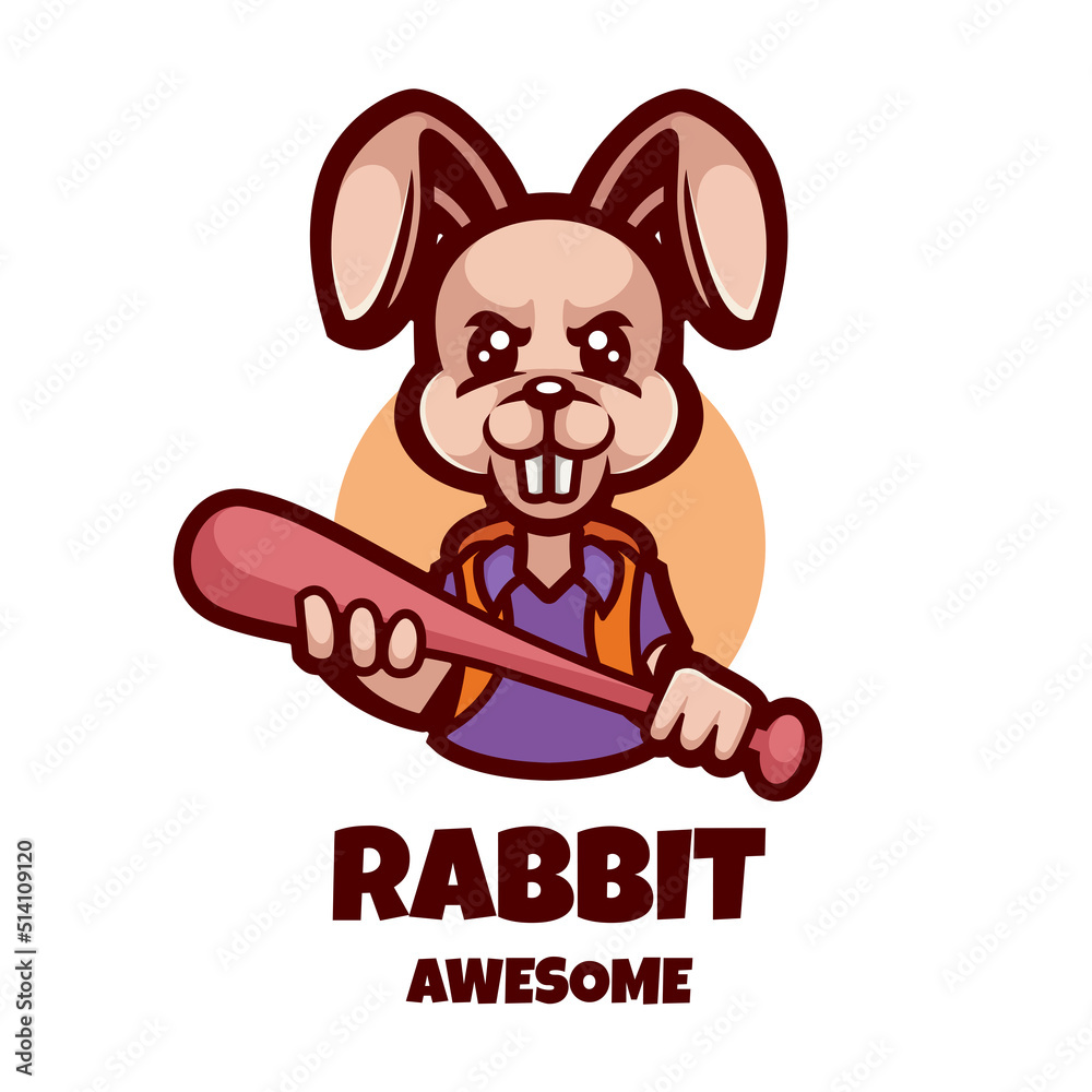 Illustration vector graphic of Rabbit Logo, good for logo design Illustration vector graphic of Rabbit Logo, good for logo design