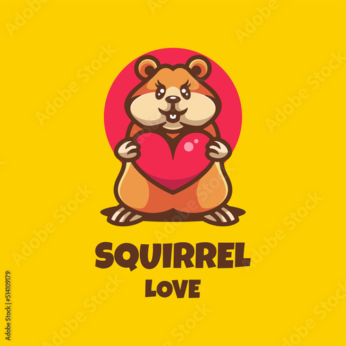 Illustration vector graphic of Squirrel Logo, good for logo design