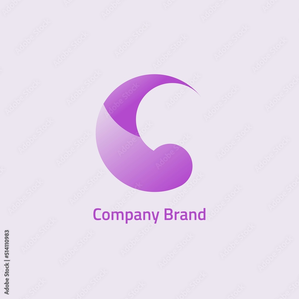 Circular abstract logo with two colors. Circular abstract logo with two colors.