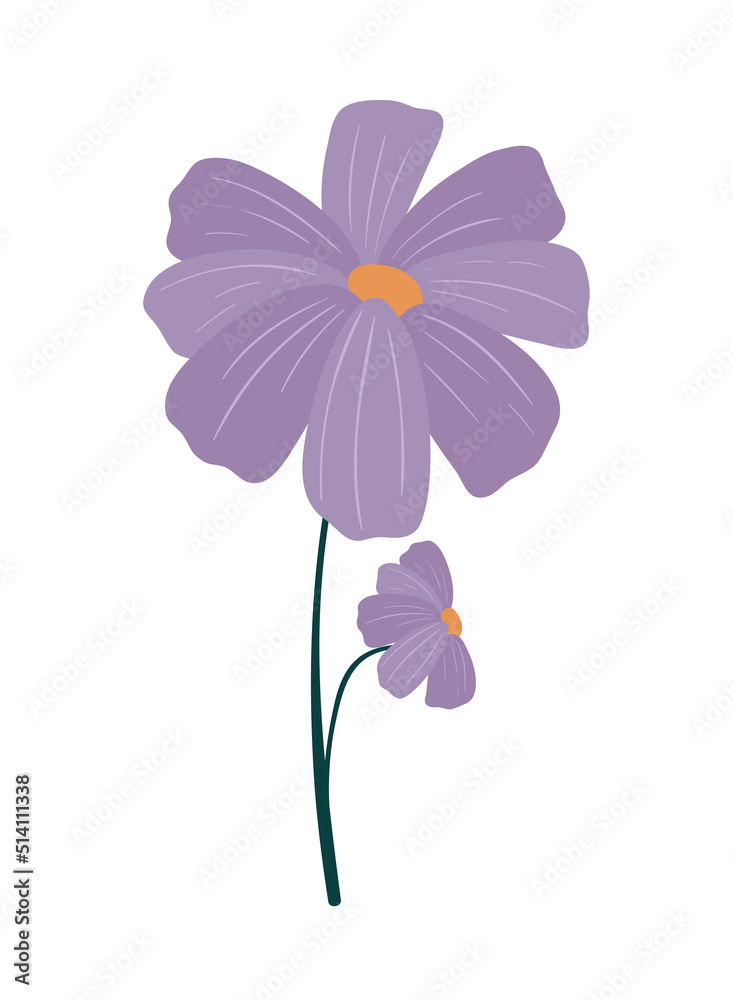 violet flowers icon