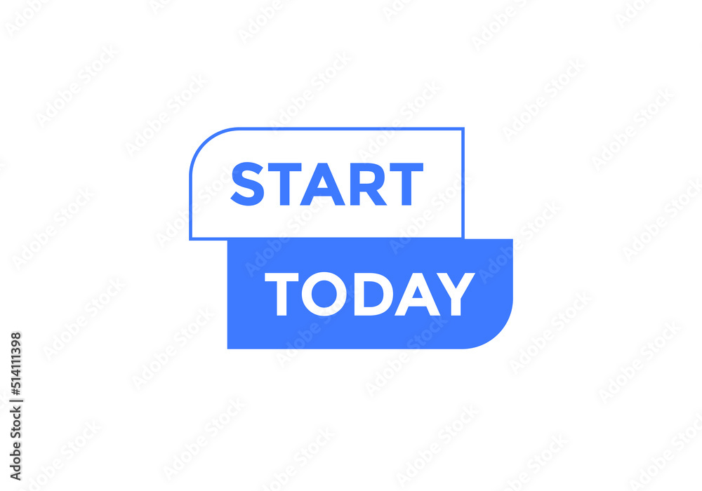 Start today button. social media post design. Colorful banner template
Start today button. social media post design. Colorful banner template