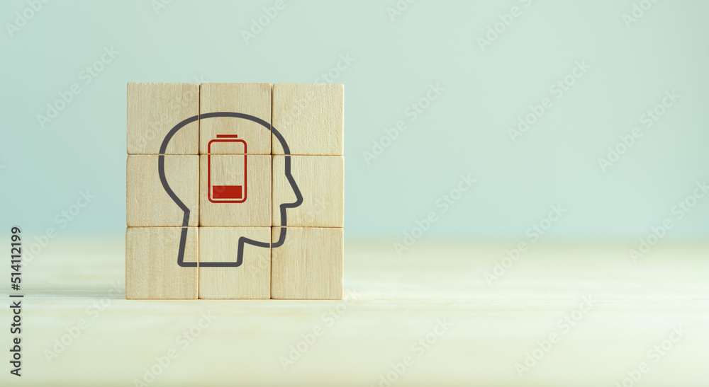 Burnout syndrome at work concept. Low energy battery. Emotional, physical, and mental exhaustion caused by excessive prolonged stress. Decreased motivation, lowered performance and negative attitudes Burnout syndrome at work concept. Low energy battery. Emotional, physical, and mental exhaustion caused by excessive prolonged stress. Decreased motivation, lowered performance and negative attitudes