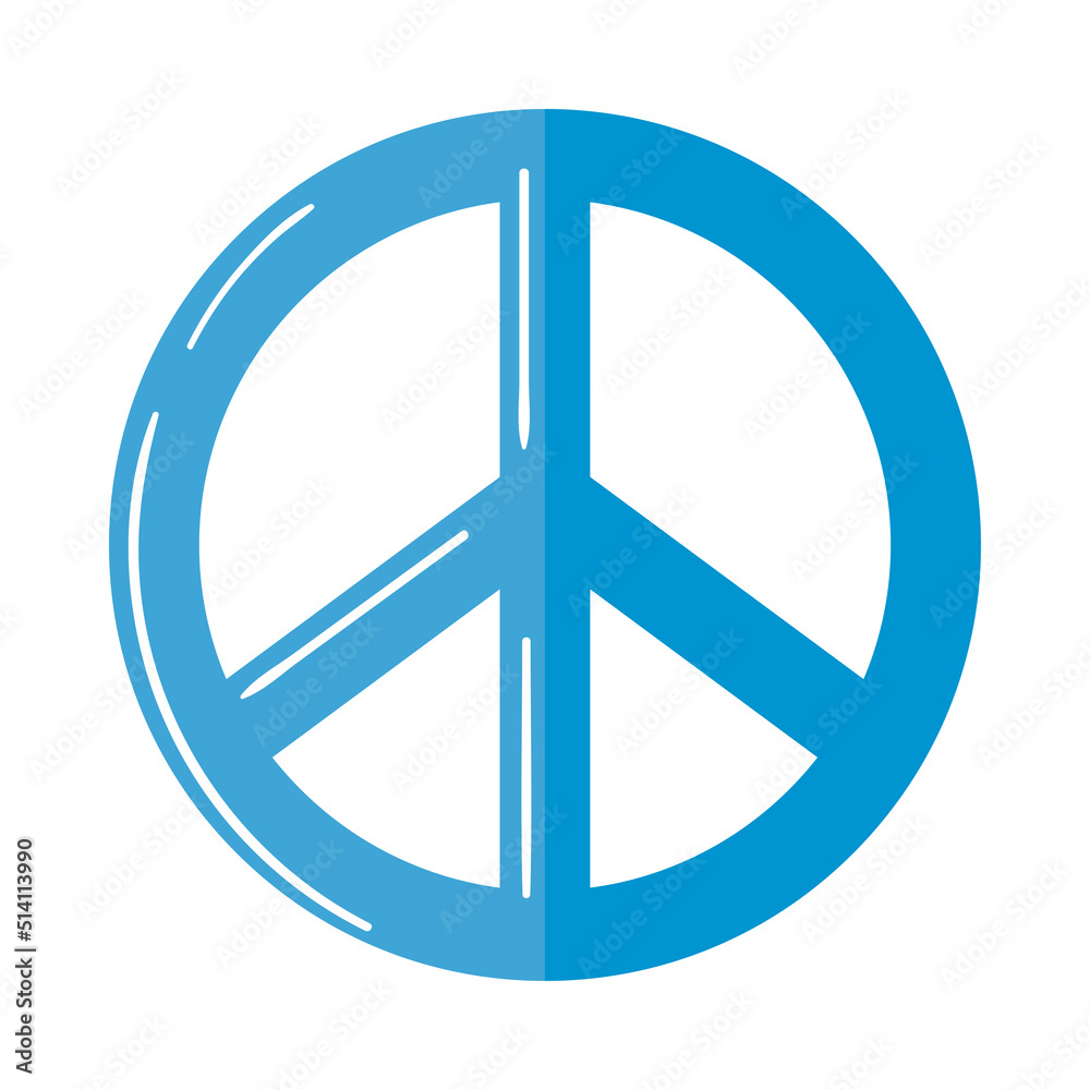 peace blue sign