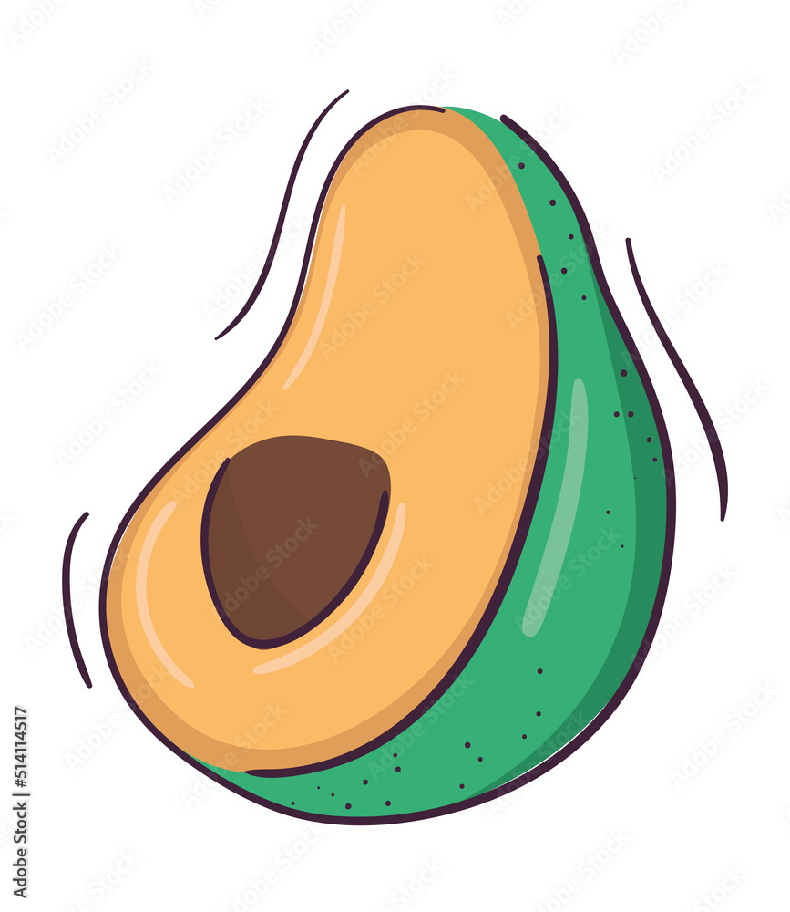 half avocado icon half avocado icon