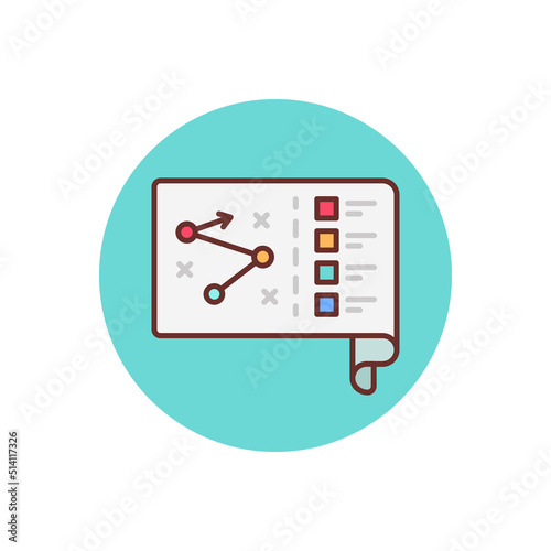Planning icon in vector. Logotype
