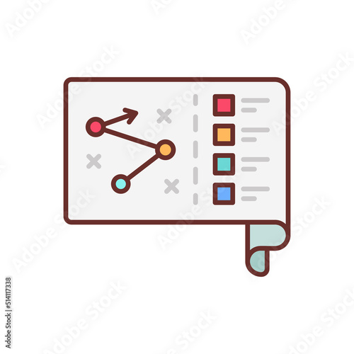 Planning icon in vector. Logotype